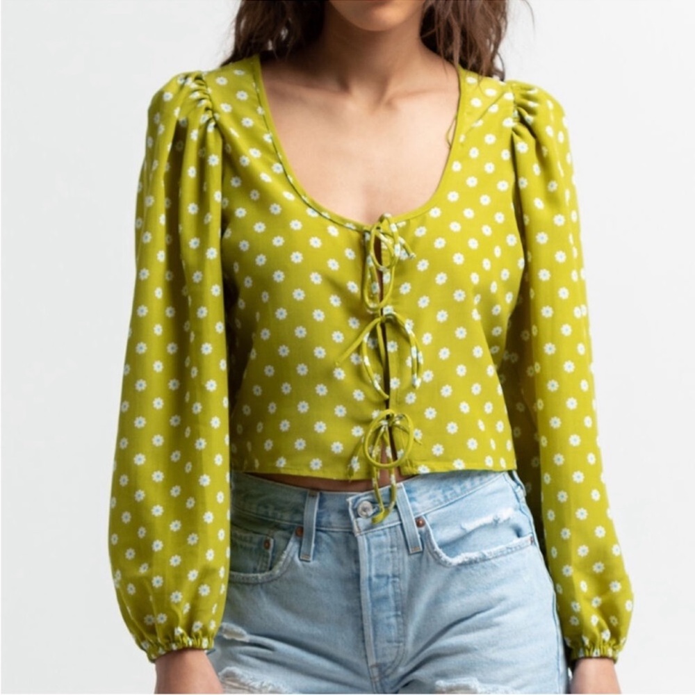 Levi's Embry Puff Sleeve Long Sleeve Blouse